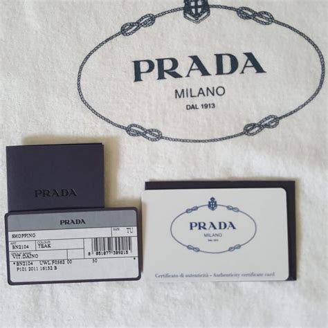 prada serial number|prada certificate of authenticity.